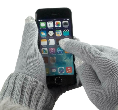 Touch screen handschuhe grau - screen, f